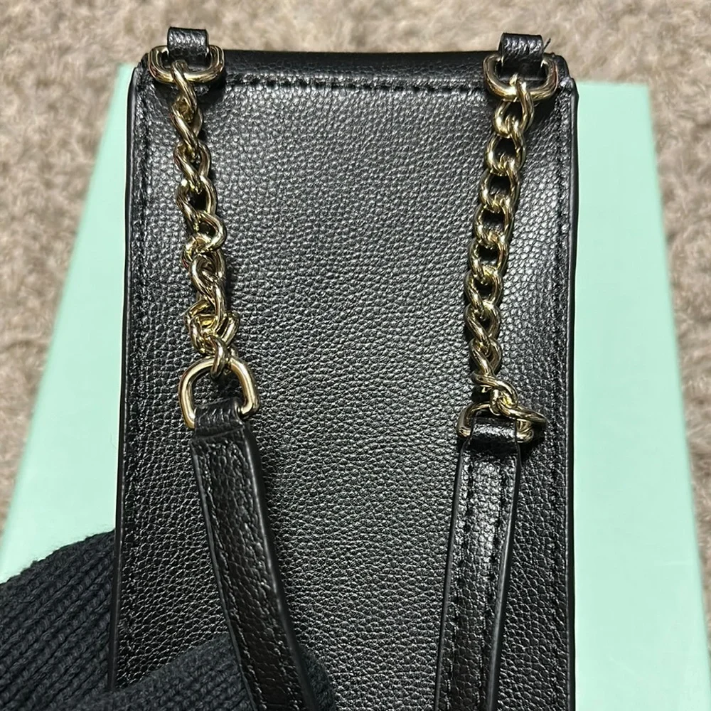 Kate Spade Black Leather Phone Crossbody